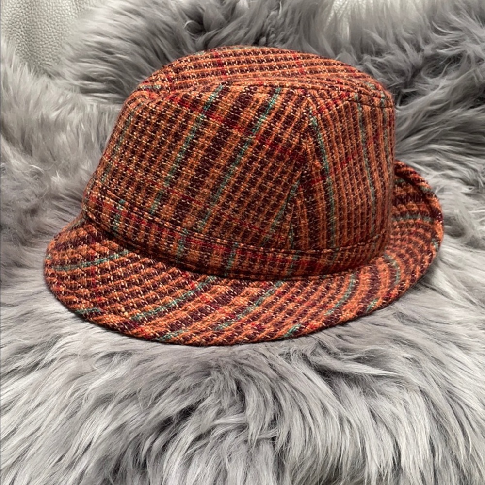 Goorin Wool Plaid Fedora Hat. Like New.